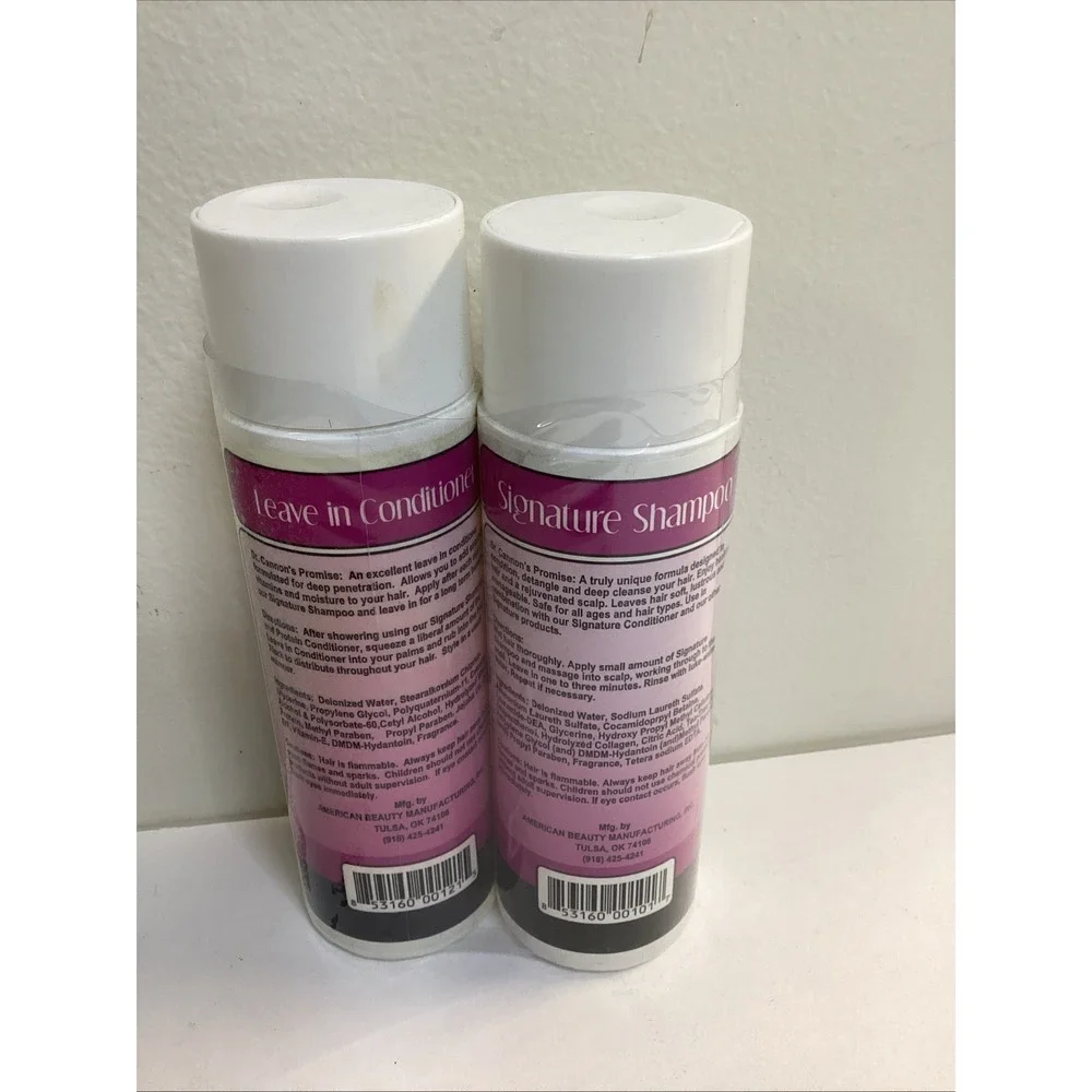DC PH Balanced Shampoo and Leave In Conditioner 8 oz Discontinued Donnie Cannon